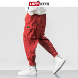 LAPPSTER Winter Streetwear Cargo Pants Men 2020 Thick Overalls Mens Hip Hop Wool Joggers Pants Colorful Harem Pants Plus Size