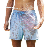 Color Changing Swim Shorts for Boys 12 15 Bathing Suit 2020 Quick Dry Beach Swimming Trunks Water Hot Discoloration Board Shorts