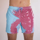 Color Changing Swim Shorts for Boys 12 15 Bathing Suit 2020 Quick Dry Beach Swimming Trunks Water Hot Discoloration Board Shorts