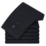 2020 Autumn New Men's Business Straight Loose Casual Pants Classic Style Black Stretch Pants Male Brand Clothes