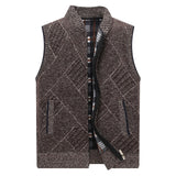 New Men's Sweater Vest Fashion Hip Hop Harajuku Sleeveless Sweaters Vest Men Casual Mandarin Collar Streetwear Sweater Vest Mens