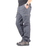 Men Cargo Pants Casual Multi Pockets Military Tactical Pants Pantalon Hombre Men Sweatpants Straight Long Trousers Plus Size 3XL